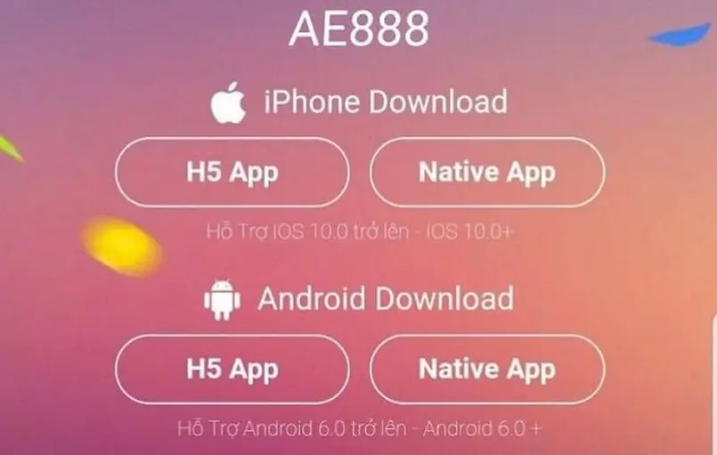 Cách tải app ae888 cho điện thoại